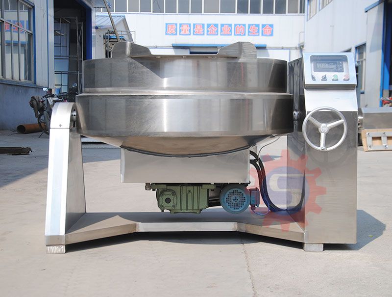 Chiliy jacketed kettle with mixer