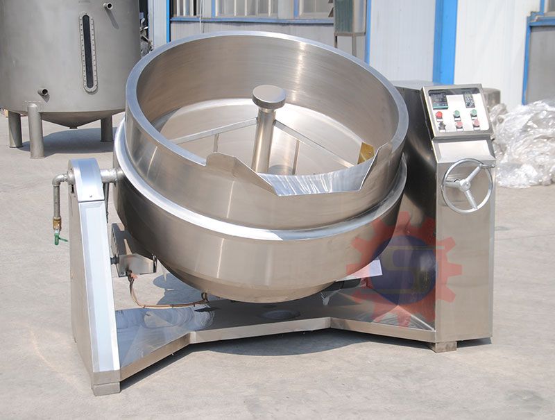 Chiliy jacketed kettle with mixer